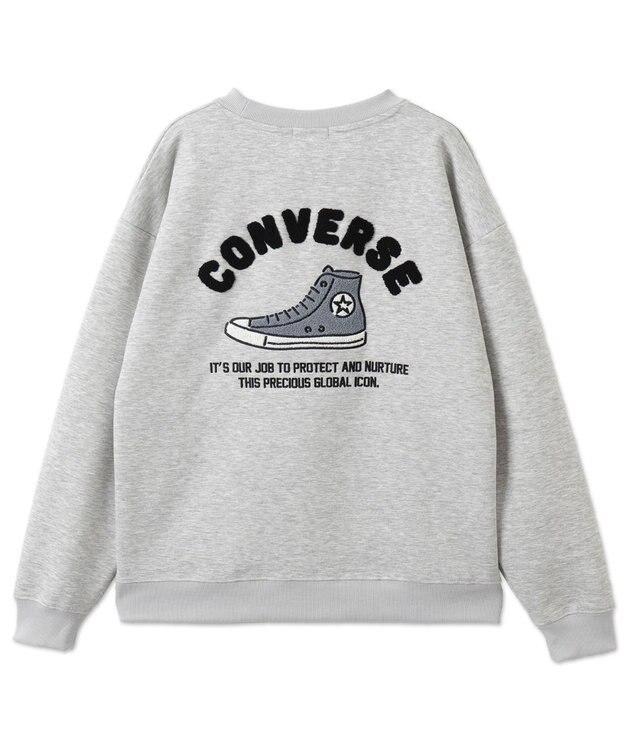 WEGO 【ユニセックス着用ITEM】CONVERSEバックサガラプルオーバー ライトグレー