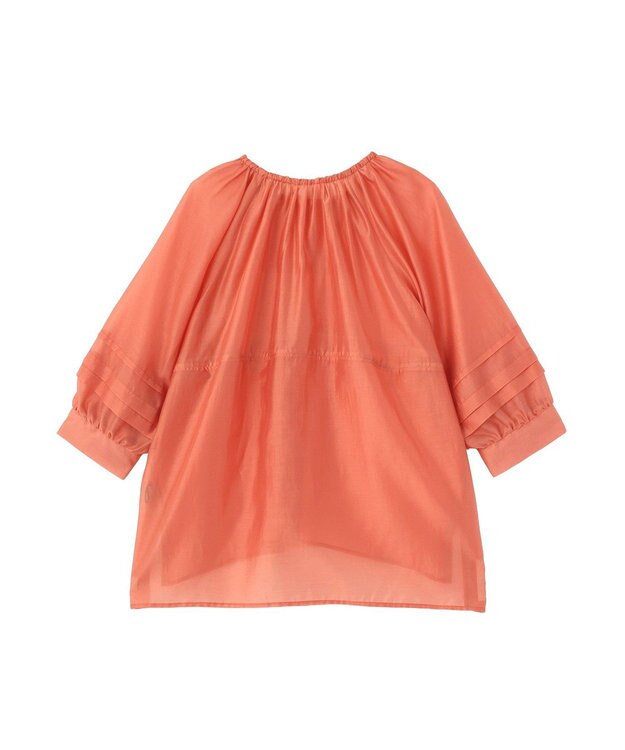 YECCA VECCA タックスリーブシアーシャツ Orange
