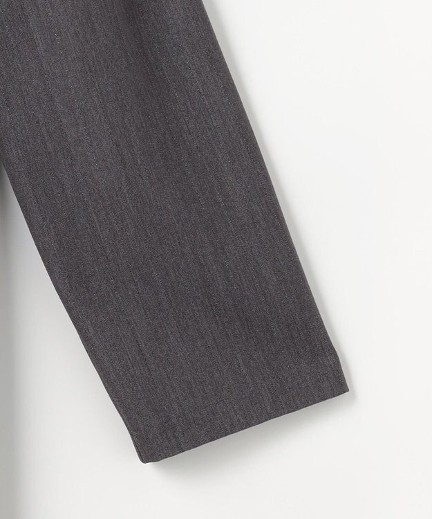 組曲 【前後着用可】ラメストライプボウタイ ワンピース グレー系1