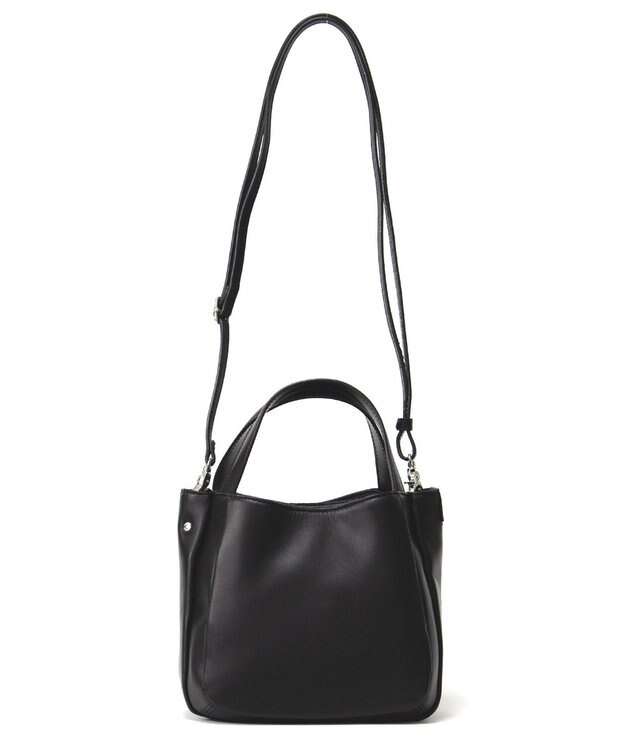 Y'SACCS イタリアンシープ 2wayラウンドトート ブラック