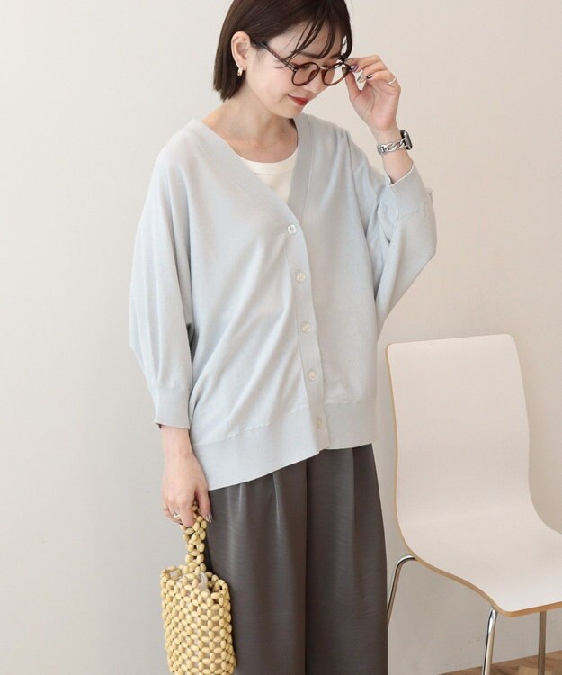 AMERICAN HOLIC 【先行予約】【WEB限定】UVカットドルマンカーディガン Light Gray