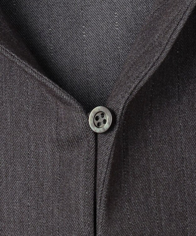 組曲 S 【前後着用可】ラメストライプボウタイ ワンピース グレー系1