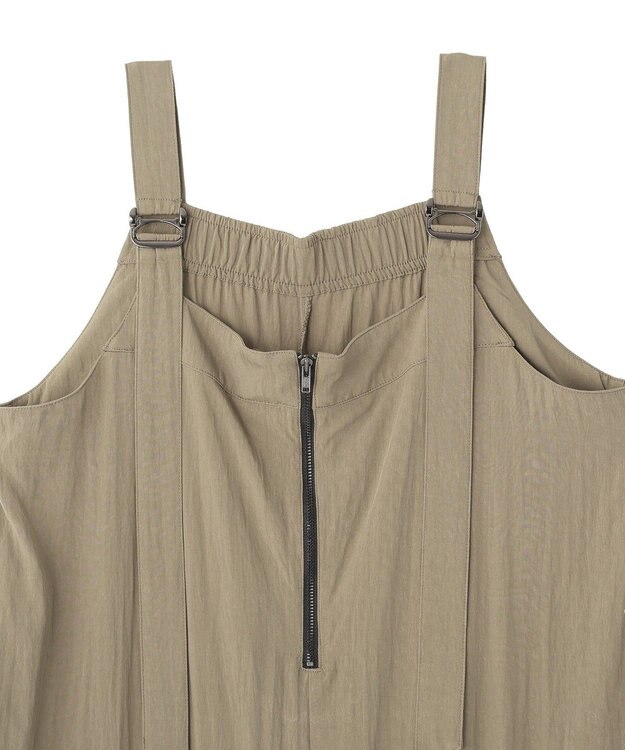 YECCA VECCA 【UVカット/接触冷感/遮熱】COOLコクーンサロペット Khaki
