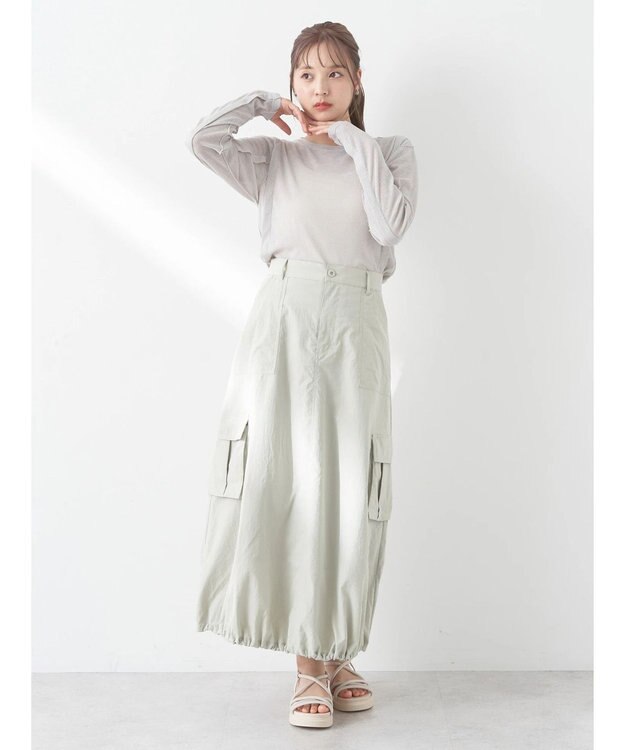 earth music&ecology シアーテレコプルオーバー Light Gray