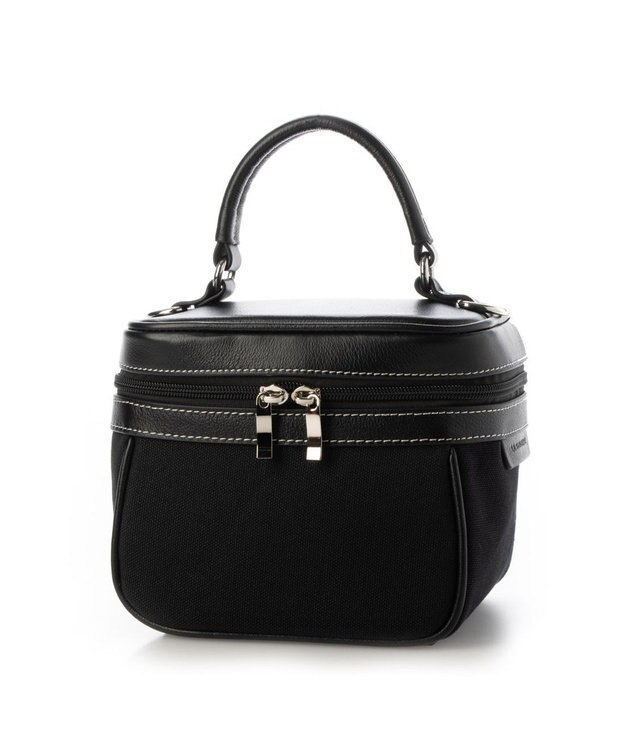 LA BAGAGERIE 【倉敷帆布】キャンバスバニティバッグ ブラック