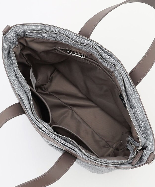 Y'SACCS リネンライク　イニシャルトート　Sサイズ ライトグレー