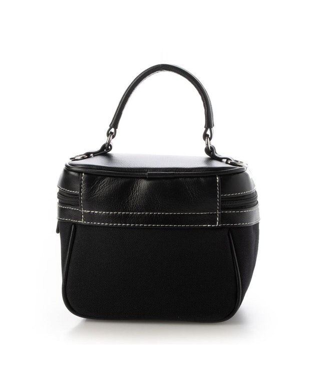 LA BAGAGERIE 【倉敷帆布】キャンバスバニティバッグ ブラック