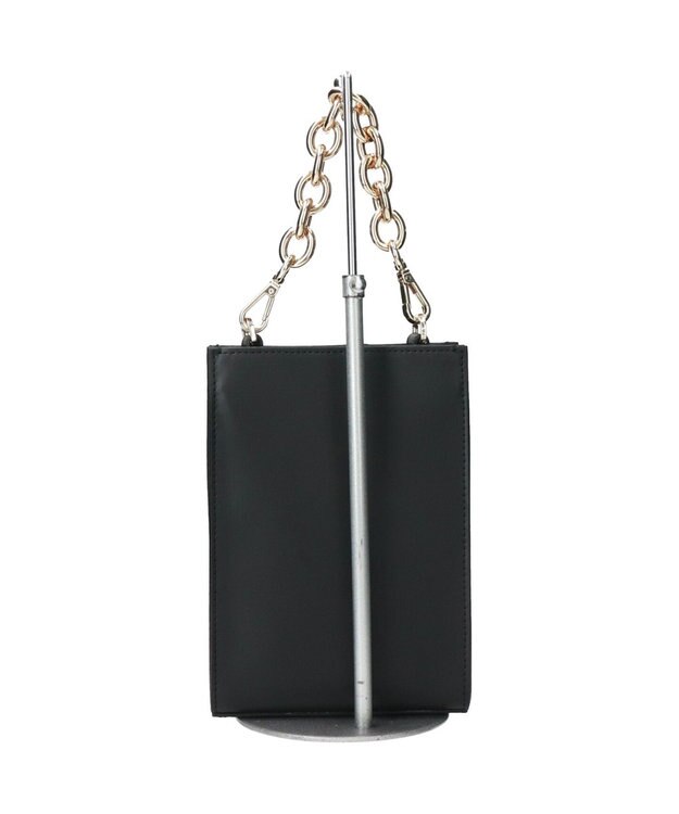 INTER-CHAUSSURES 【RIPANI】チェーンハンドルミニショルダーバッグ ブラック