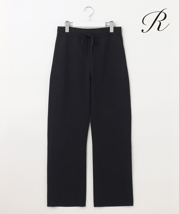 23区 【R(アール)】シルクコットン パンツ ブラック系
