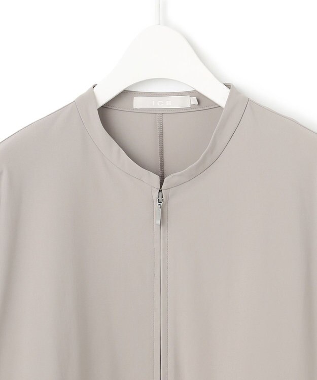 ICB L 【WEB限定・接触冷感・UVカット・速乾】 マットスキューバ ブルゾン ライトオリーブ系