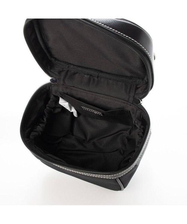 LA BAGAGERIE 【倉敷帆布】キャンバスバニティバッグ ブラック