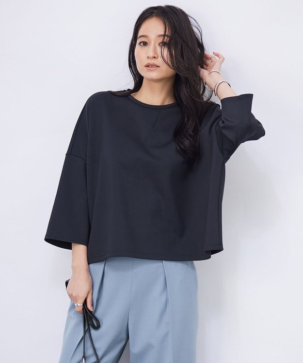 ICB L 【洗える】 エアーダンボール プルオーバー ブラック系