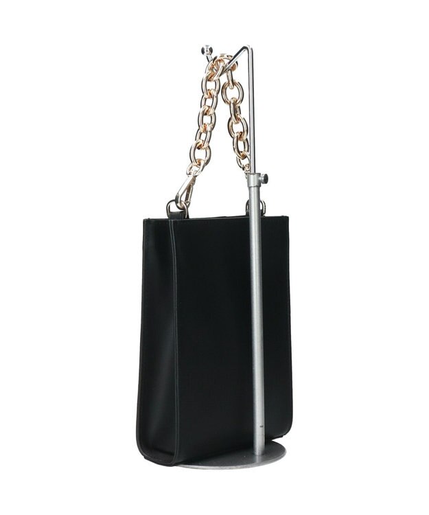 INTER-CHAUSSURES 【RIPANI】チェーンハンドルミニショルダーバッグ ブラック