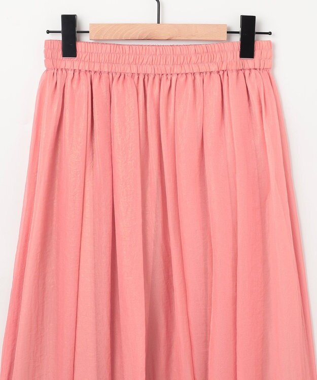 SHARE PARK LADIES 箔プリントフレアスカート ピンク系