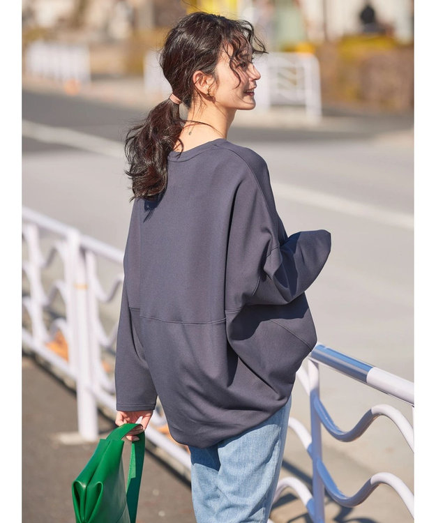 AMERICAN HOLIC ＵＶカット　ポンチコクーンプルオーバー Charcoal Gray