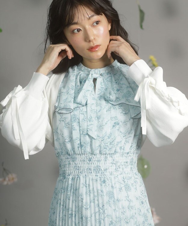 Green Parks ｄａｚｚｌｉｎ　ニットボレロ Off White