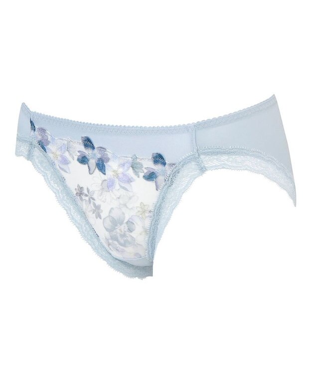 WACOAL ショーツ 【重力に負けないバストケアBra】 はきこみ丈あさめ はきごこちがよい BRB414とペア レディース PRA114 /ワコール グレイッシュブルー