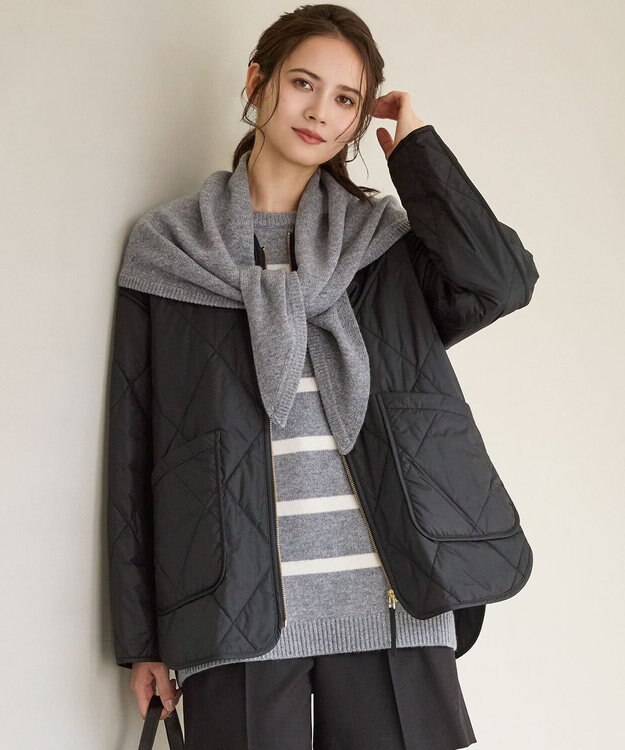 23区 【SLOW/一部店舗限定】中綿 パデットアウター ブラック系