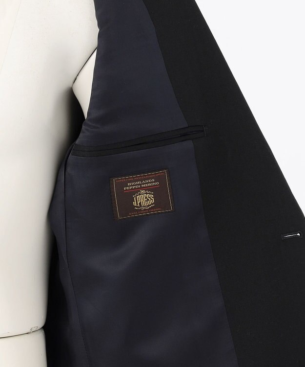J.PRESS MEN 【HIGHLANDS PEPPIN MERINO】 シャドーへリンボン スーツ ネイビー系1