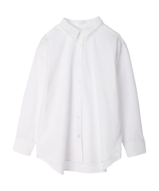 Green Parks 綿麻混レギュラーシャツ Off White