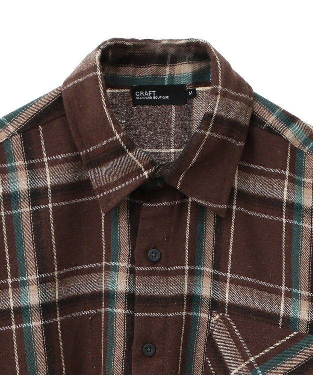 CRAFT STANDARD BOUTIQUE ネルチェックシャツ Brown