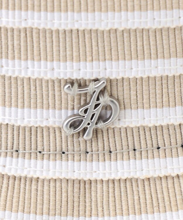 J.PRESS LADIES 【WEB限定カラーあり・洗える・UVカット・畳める】ブレード ハット ベージュボーダー系