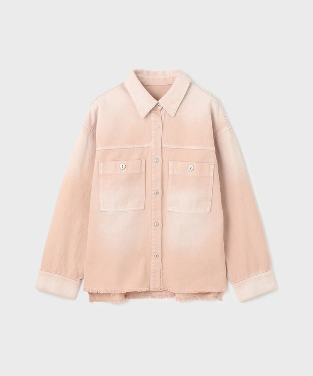 GRACE CONTINENTAL オーバーデニムシャツ ピンク