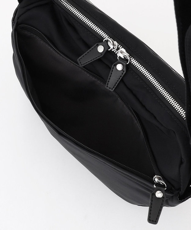 Y'SACCS ポリエステルツイル ショルダーバッグ ブラック