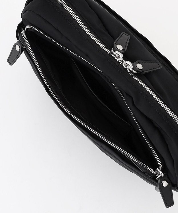 Y'SACCS ポリエステルツイル ショルダーバッグ ブラック