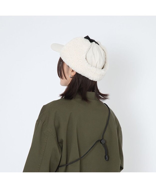 林八百吉商店 Champion　タフタアビエイターキャップ アイボリー