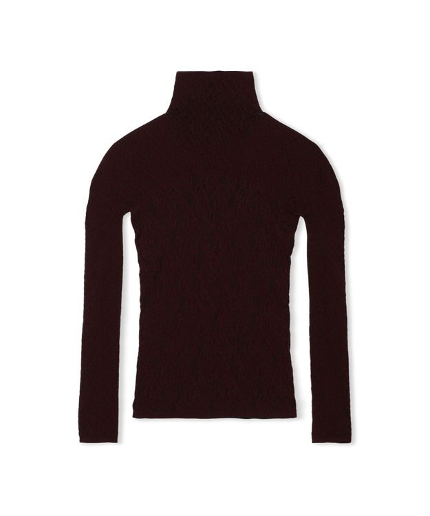 Chacott 【ノーソーイングニット】リバーシブルハイネックトップ ワインレッド