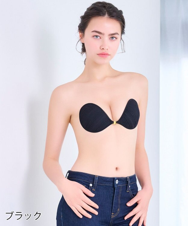 BRADELIS New York 【NuBra / ボリュームアップ】パテッドヌーブラ ノワール グレース  蒸れにくい バックレス コレクション デザインヌーブラ 正規品 ブラック
