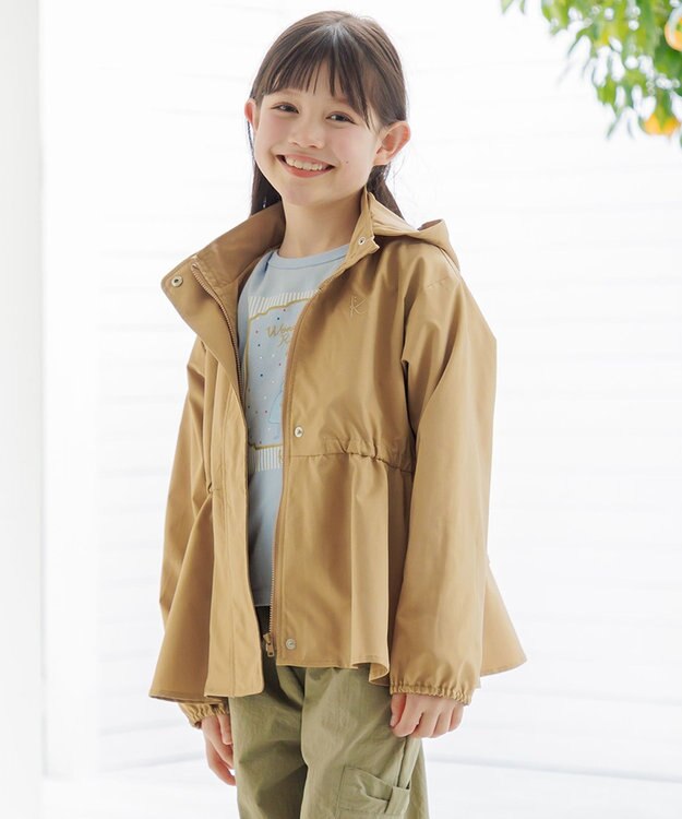 組曲 KIDS 【110-140㎝】フリルマウンパ ベージュ