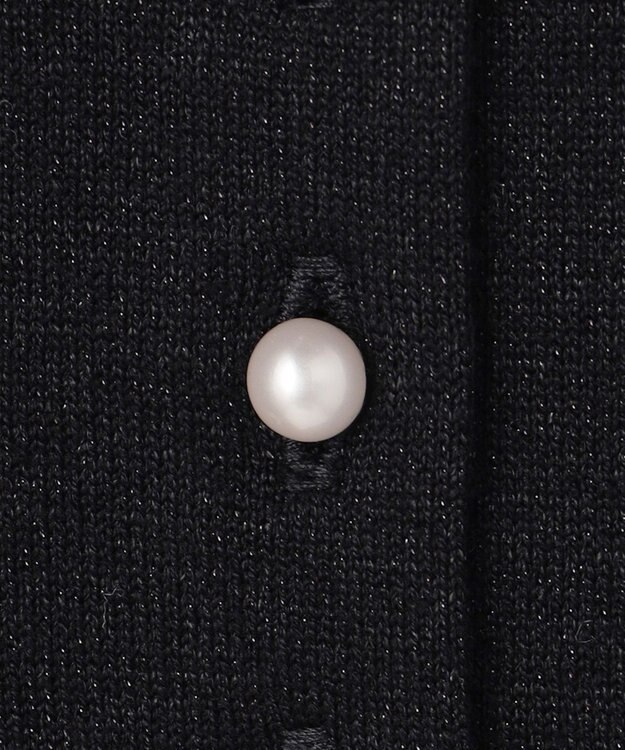 23区 【APPLAUDIR】コンパクト ラメカーディガン ブラック系