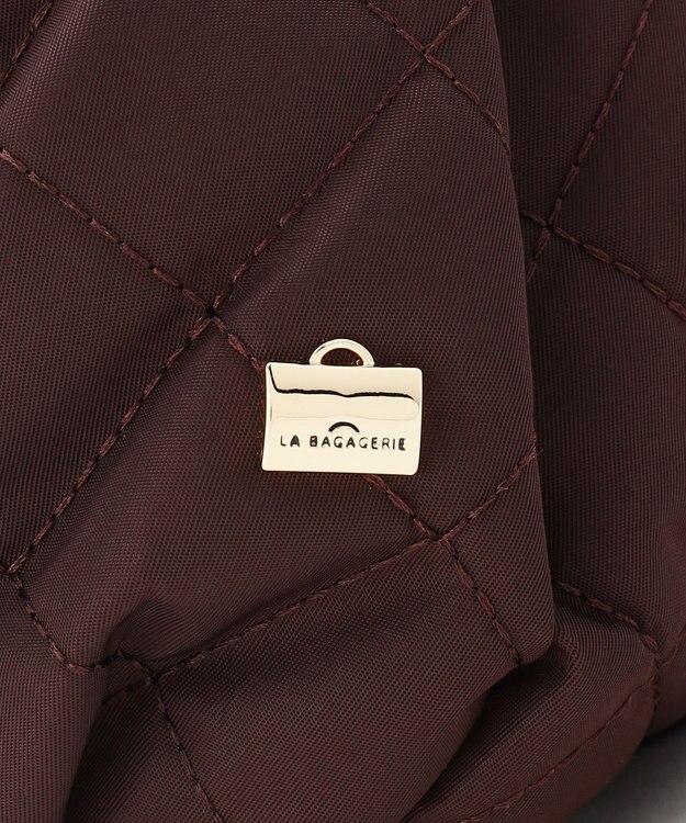 LA BAGAGERIE 撥水ナイロンキルティング3WAYリュック ワイン