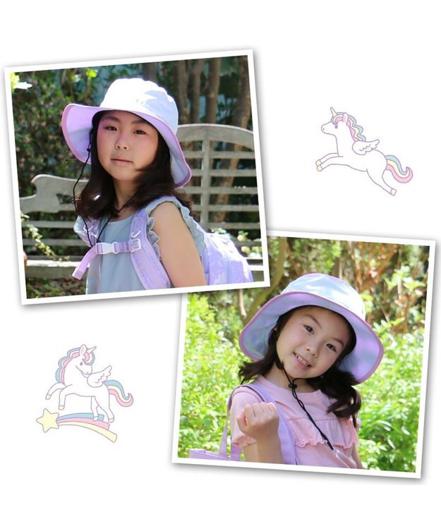 Mother garden マザーガーデン  ユニコーン アウトドアハット キッズ 紫