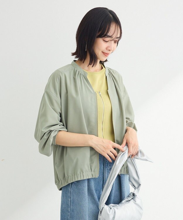 Green Parks イージーケア　シャツブルゾン Khaki