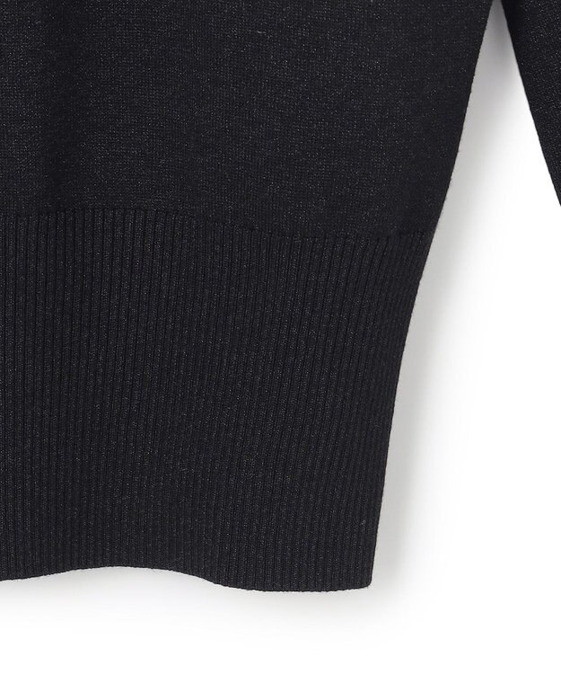 23区 【APPLAUDIR】コンパクト ラメカーディガン ブラック系