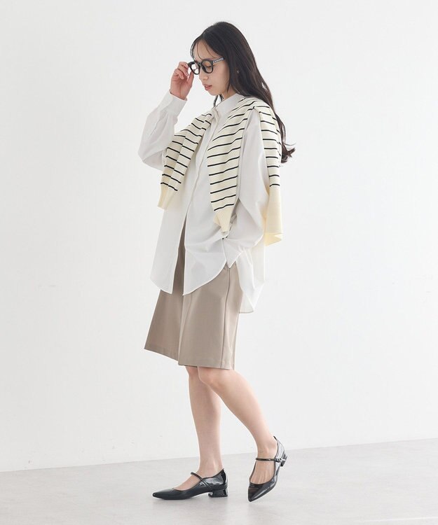 earth music&ecology スタンダードシャツ Off White