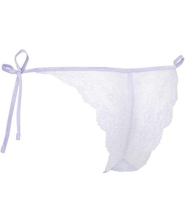 WACOAL ルジェ Ｔバック ショーツ BCA442・BCA342とペア かぶり広め(バック) リボン結びタイプ(サイド) 透けにくい(フロント) ソング はきこみ丈あさめ レディース PCA442 /ワコール パープル