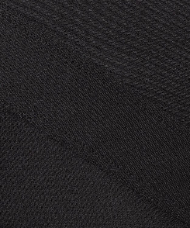 ICB 【洗える】 コンパクトダンボールニット ジャケット ブラック系