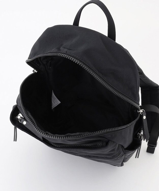 LA BAGAGERIE 【MONICA】サイドジップリュックサック ブラック