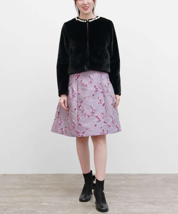 CUSHY ノーカラーフェイクファーコート / TOCCA | ファッション通販