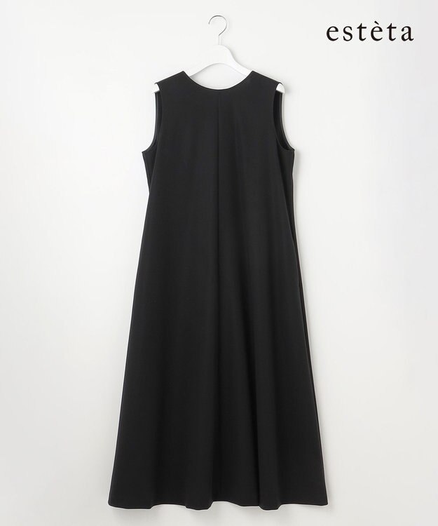 23区 S 【エステータ】コットンダブルクロス ワンピース ブラック系