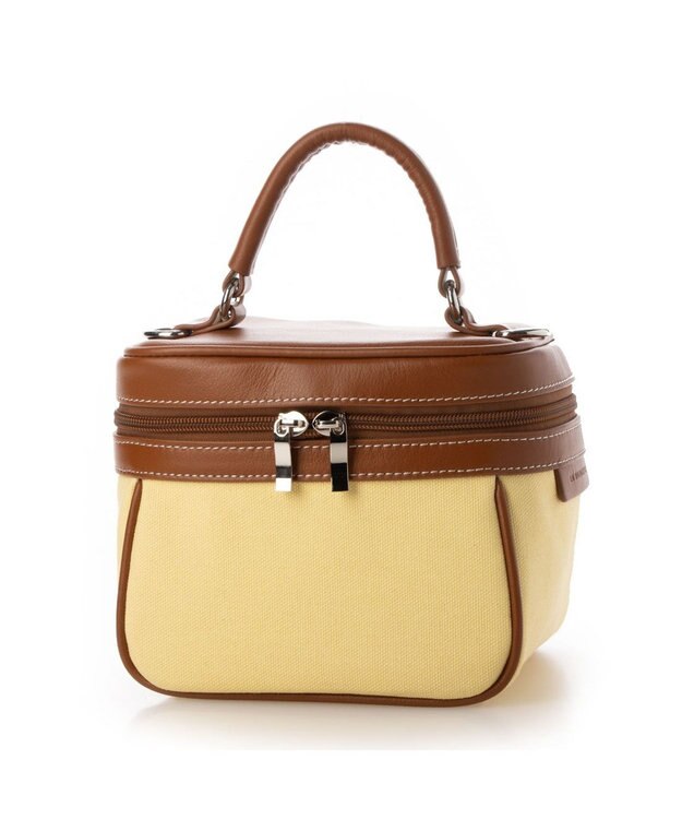 LA BAGAGERIE 【倉敷帆布】キャンバスバニティバッグ イエロー