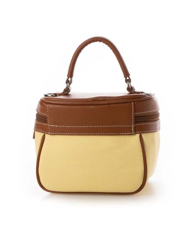 LA BAGAGERIE 【倉敷帆布】キャンバスバニティバッグ イエロー