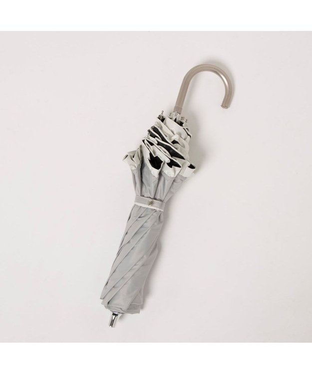 UNBILLION カシュネ cachenez / 【晴雨兼用】【日傘】UV カット率99％以上 PUバイカラーフリルトップレス折りたたみ傘 GY