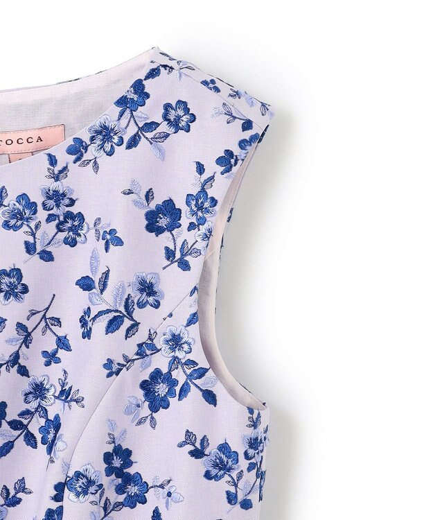 TOCCA 【洗える・消臭】LADY'S EARDROP ドレス ブルー系7