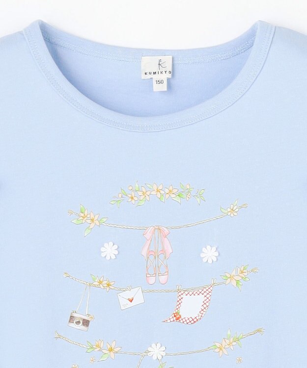 組曲 KIDS 【150-160㎝】 フルーティーブリーズTシャツ ブルー