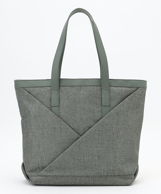 Y'SACCS リネンライク　イニシャルトート　Mサイズ アッシュグリーン【web限定カラー】